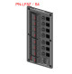 Rocker Switch with 8 Panels - 7 panel with SPST-ON-OFF and 1 panel with SPST-ON-OFF-ON - PN-LF8Z/S4 - ASM